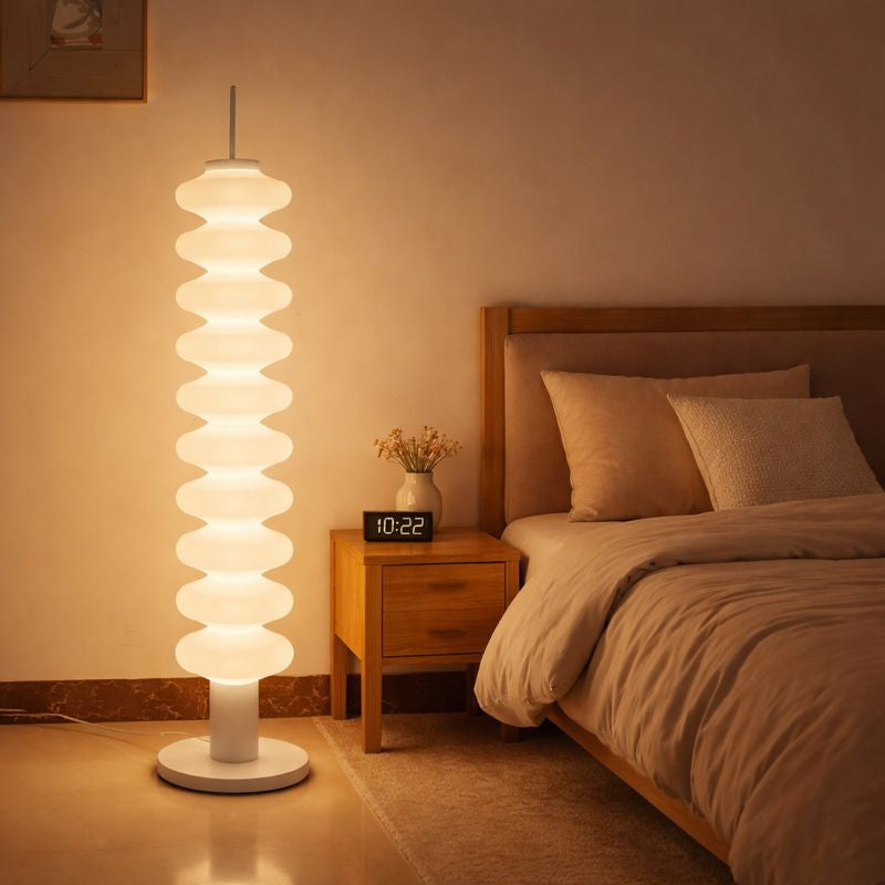 Floor Lamp Metal with Geometric Shade Modern Interior | Silvion