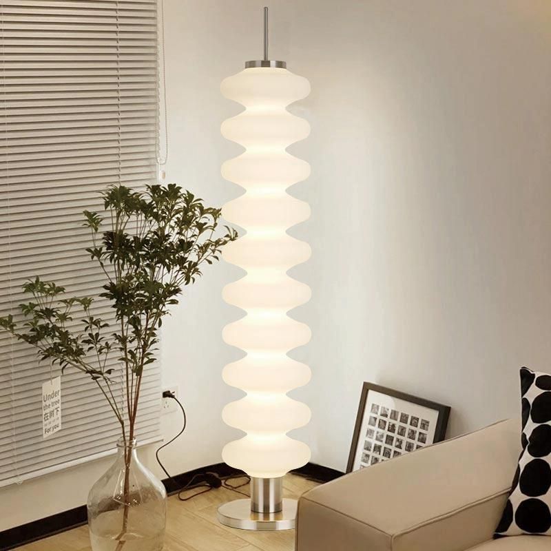 Floor Lamp Metal with Geometric Shade Modern Interior | Silvion