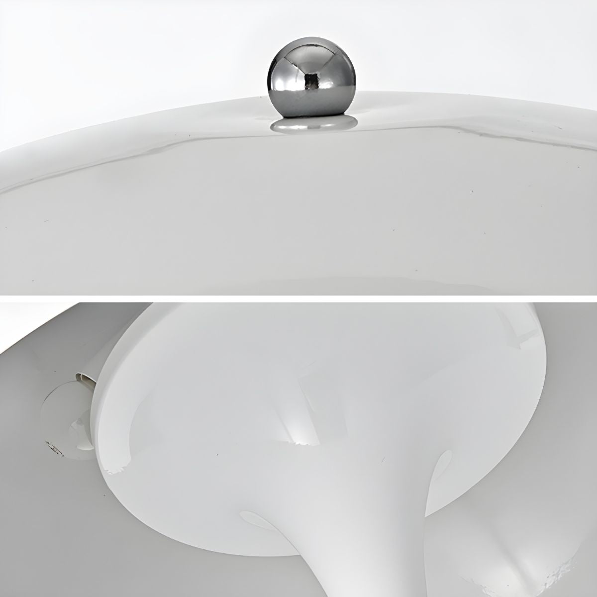 Floor Lamp Metal with White Dome Shade Modern Interior | Narvila