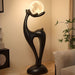Floor Lamp Resin Deer Design with Touch Switch Modern | Cervano