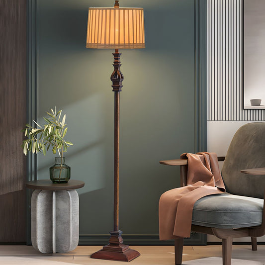 Floor Lamp Resin Pedestal Traditional Interior | Kraveno