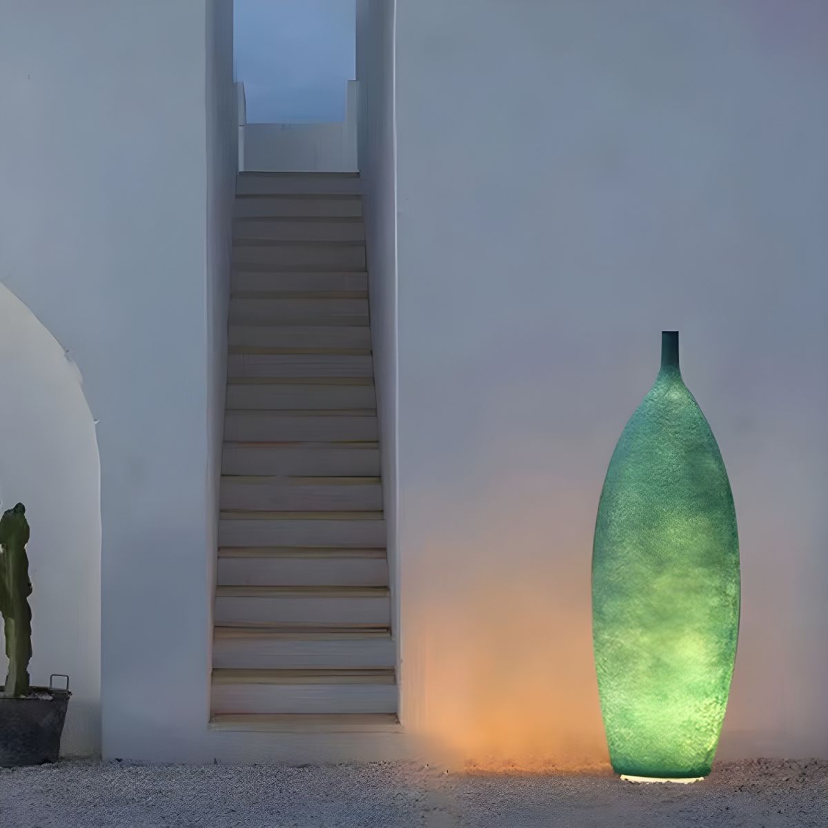 Floor Lamp Resin Shade LED Ambient Light Modern | Macorin