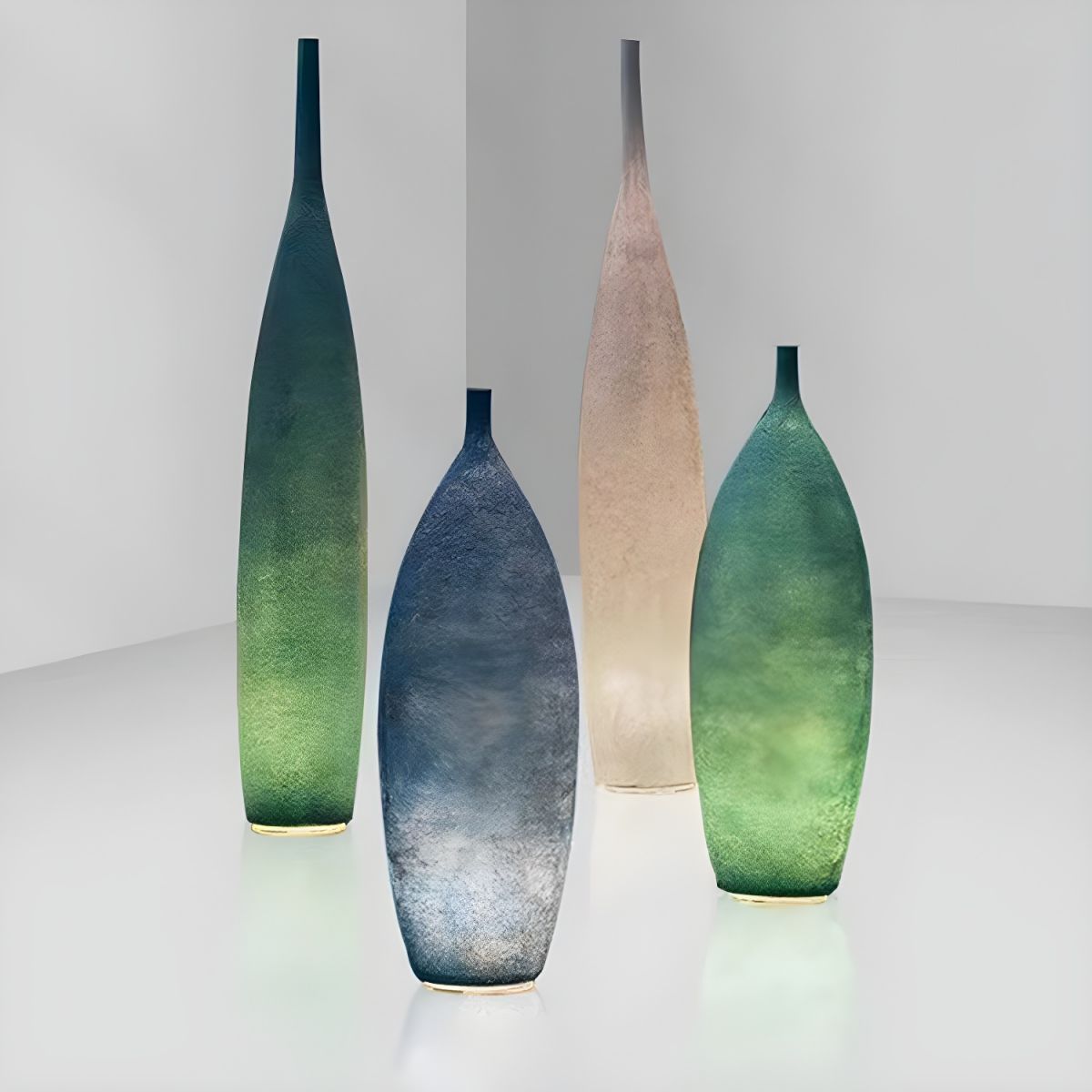 Floor Lamp Resin Shade LED Ambient Light Modern | Macorin