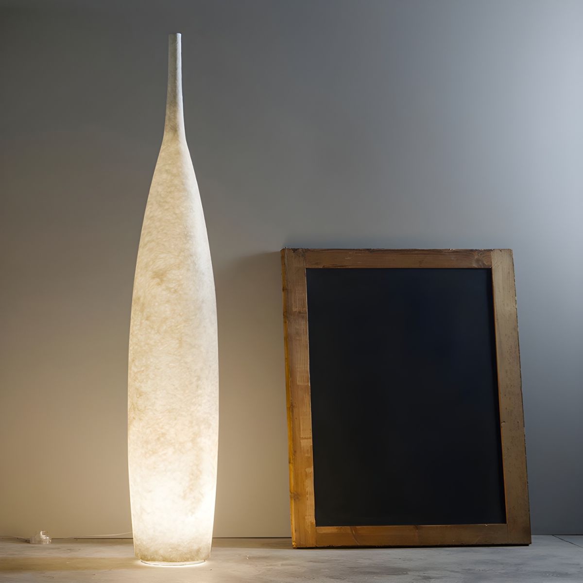 Floor Lamp Resin Shade LED Ambient Light Modern | Macorin