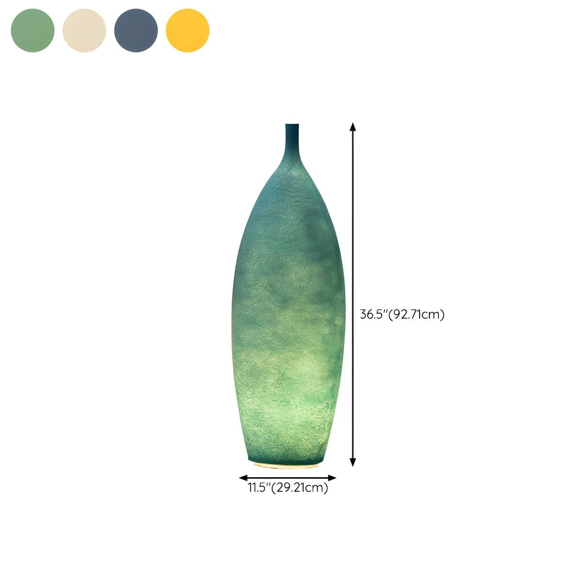 Floor Lamp Resin Shade LED Ambient Light Modern | Macorin