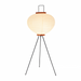Floor Lamp Rice Paper Metal Frame Japanese Style | Takumo