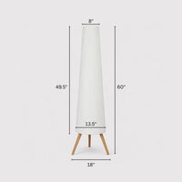 Floor Lamp Tripod Wood Adjustable Brightness Nordic Style | Nardivo
