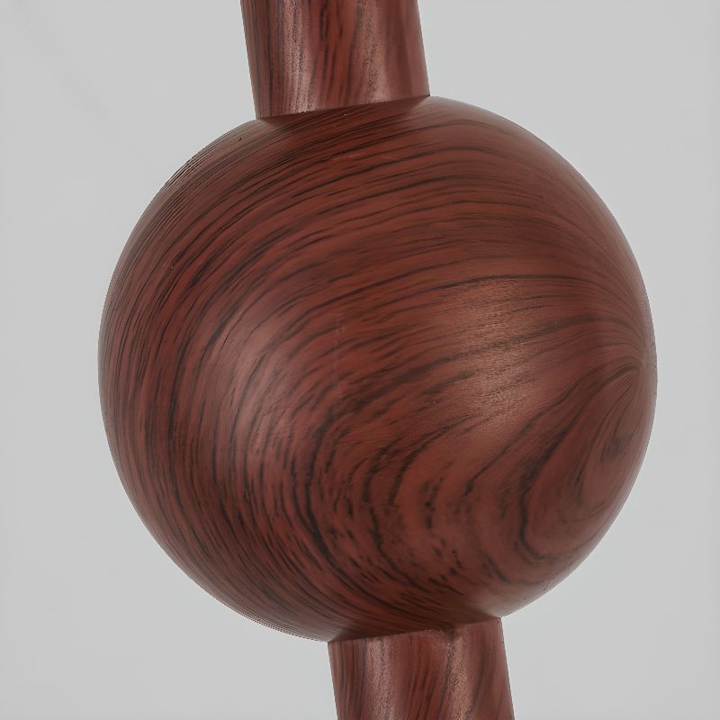 Floor Lamp Walnut Metal with Fabric Shade Modern Interior | Floramp