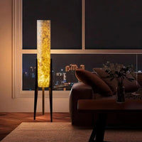Floor Lamp Walnut Wood Scandinavian Zen Lighting | Wabiro