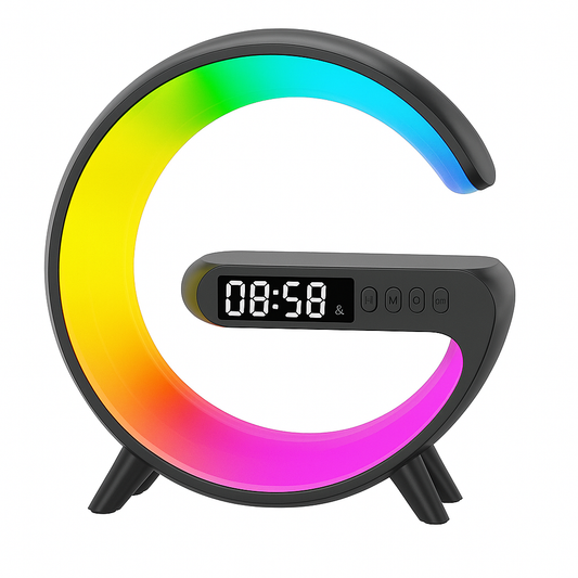 G Shape RGB Lamp Bluetooth Speaker Alarm | WakeGi