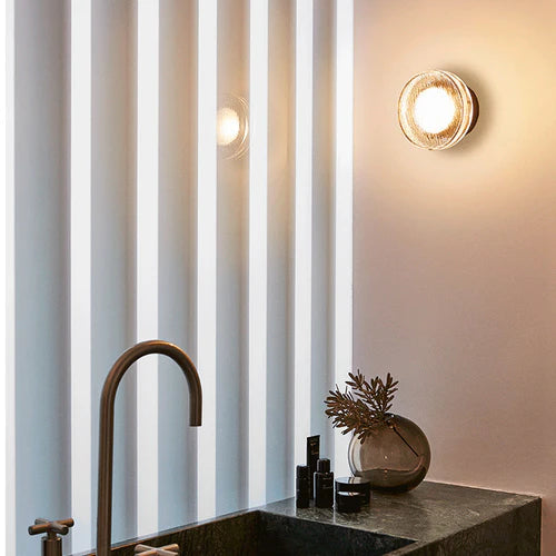 Glass Bubble Wall Light Outdoor Modern Design | Valenta