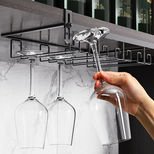 Glass Rack for Wine with Metal Alloy Art Deco Style | Vivion