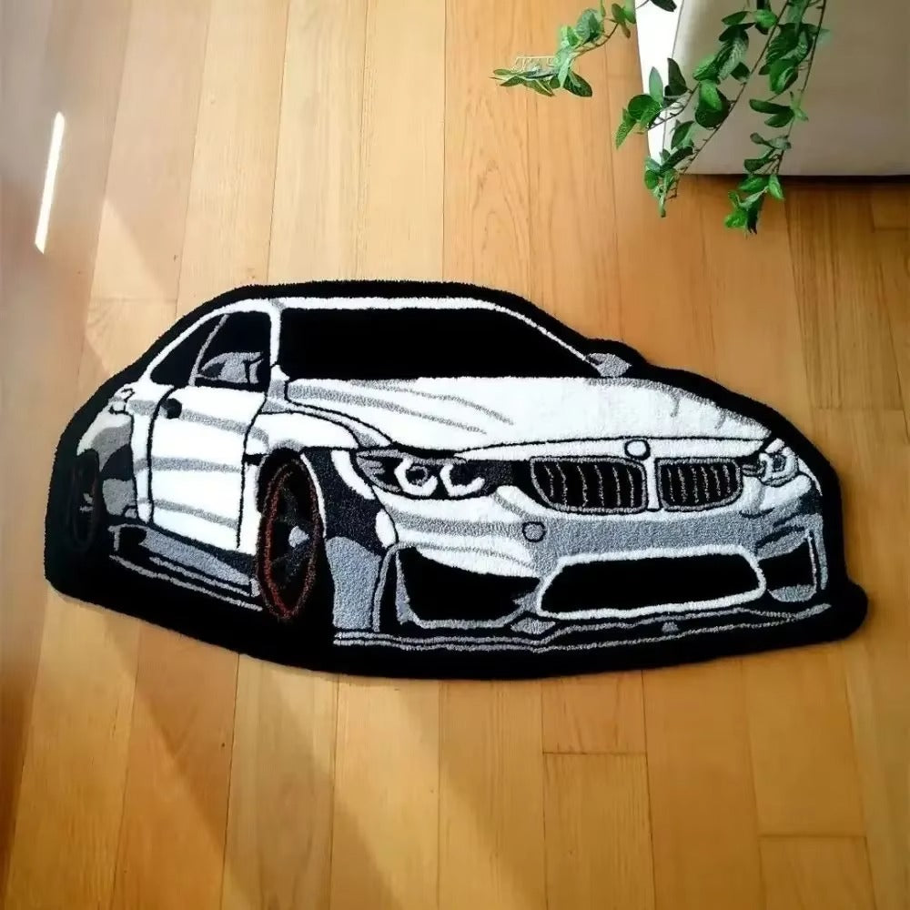 Kids Car Rug Wool Cartoon Playroom Decor | Mataro