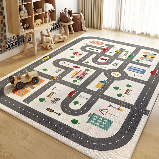 Kids Play Mat Educational Design Anti-Slip Polyester | Zeravo