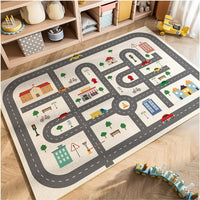 Kids Play Mat Educational Design Anti-Slip Polyester | Zeravo
