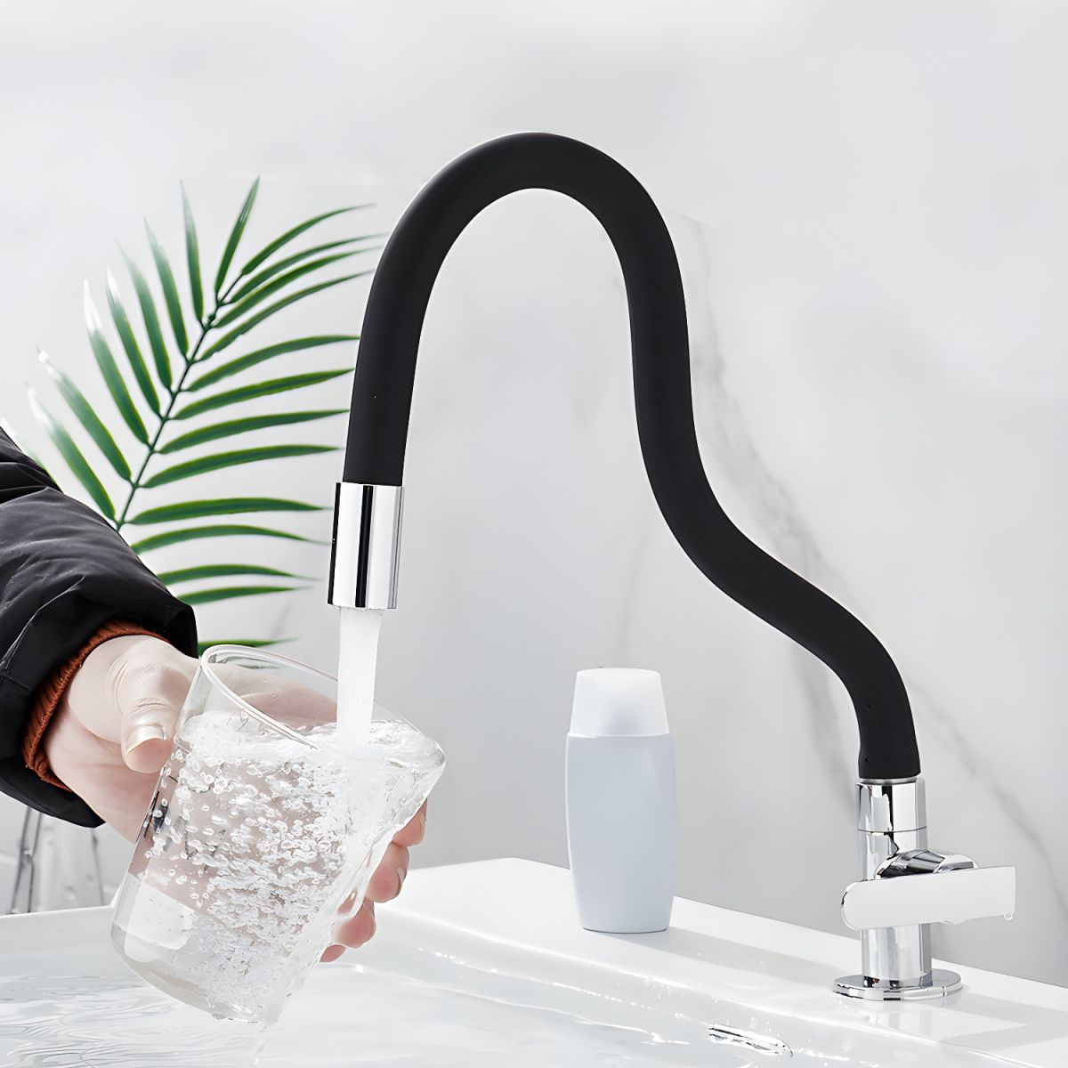 Kitchen Faucet High Arch Chrome Modern Design | Aquiver