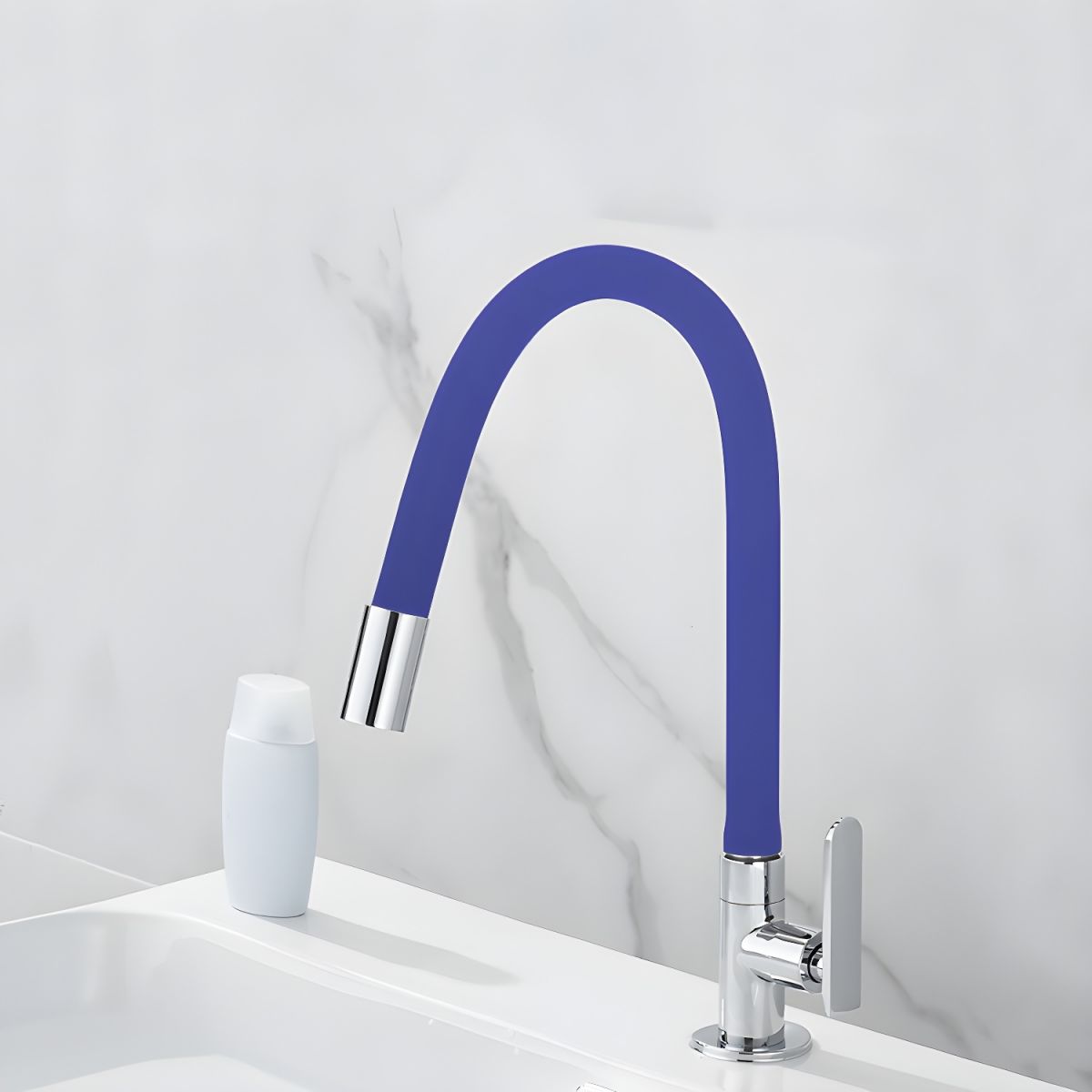 Kitchen Faucet High Arch Chrome Modern Design | Aquiver