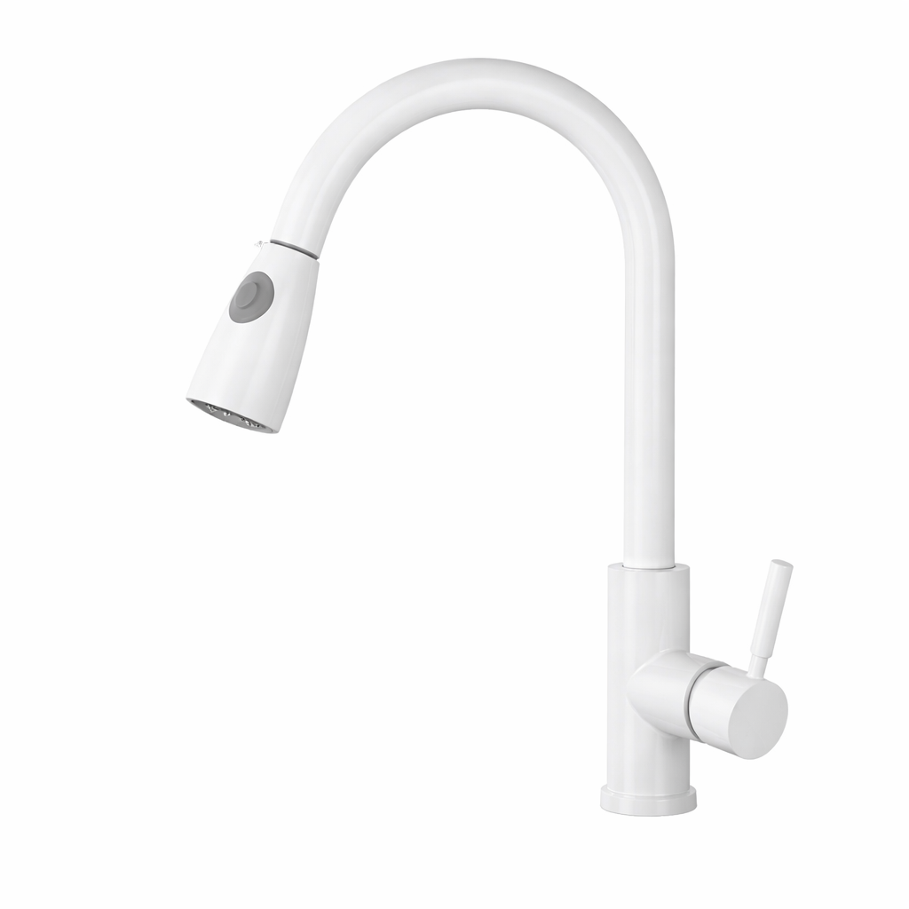 Kitchen Faucet Pull Spray High Arch Swivel Modern | Aquviro