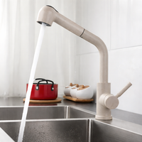 Kitchen Faucet Pull Spray High Arch Swivel Modern | Aquviro