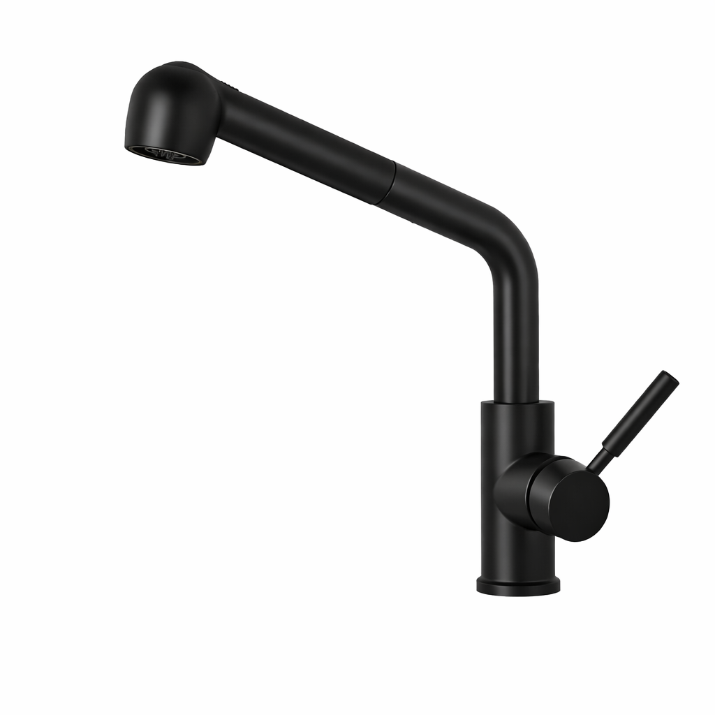 Kitchen Faucet Pull Spray High Arch Swivel Modern | Aquviro