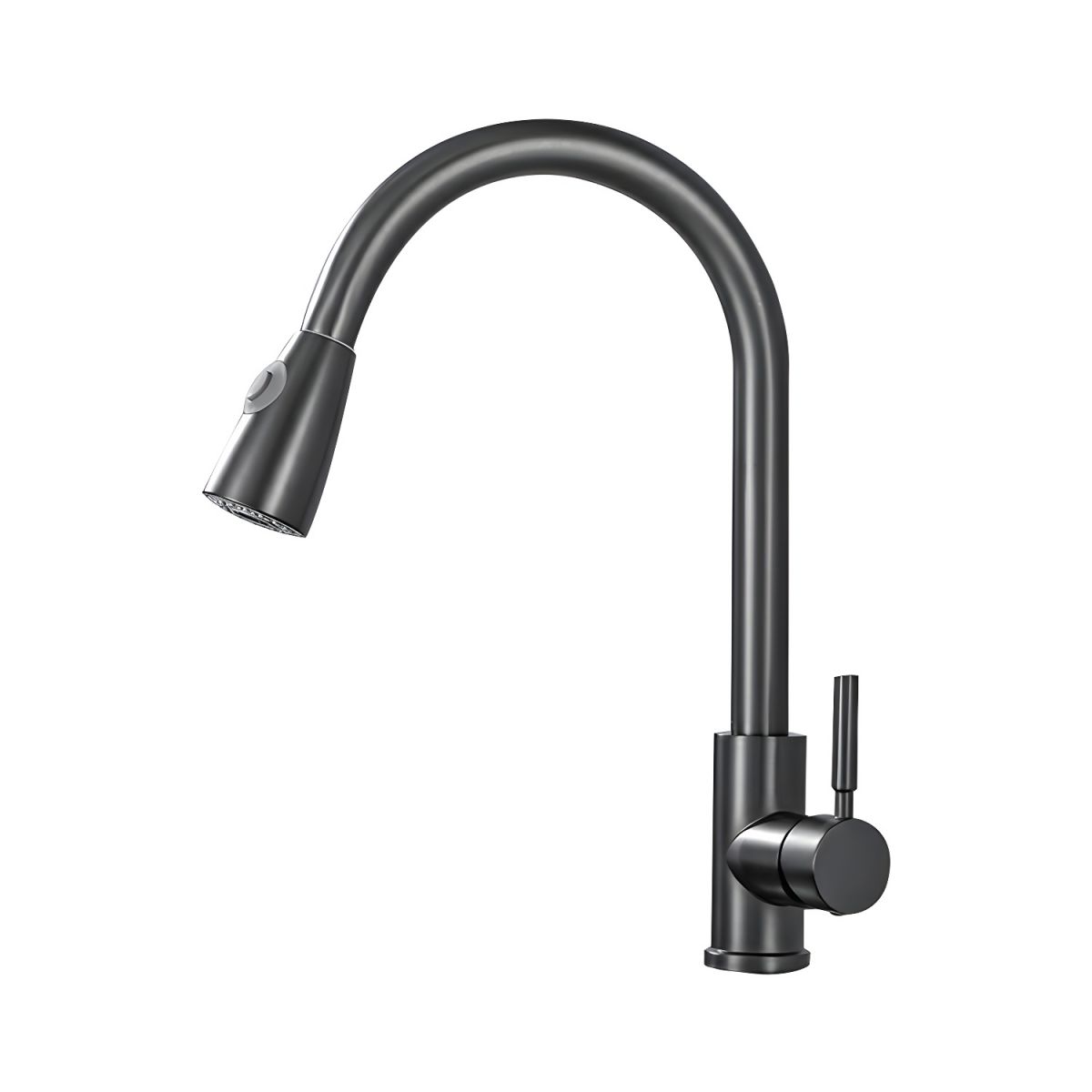 Kitchen Faucet Pull Spray High Arch Swivel Modern | Aquviro