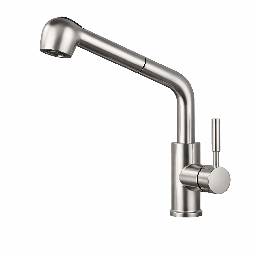Kitchen Faucet Pull Spray High Arch Swivel Modern | Aquviro