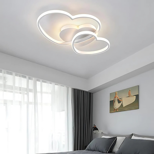 LED Ceiling Light for Girls Room Heart Shaped | Lumina