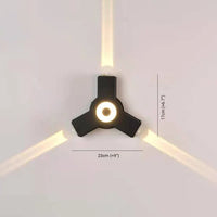 LED Cross Wall Light Outdoor Modern Design | Luxvion