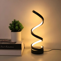 LED Table Lamp Spiral Design Dimmable with 3 Light Modes | Pavula