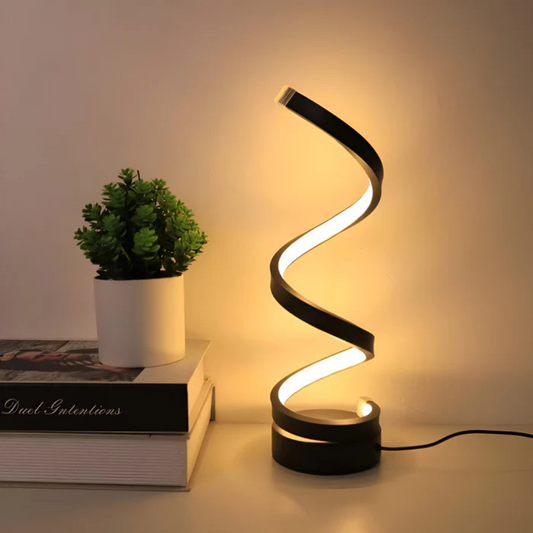 LED Table Lamp Spiral Design Dimmable with 3 Light Modes | Pavula