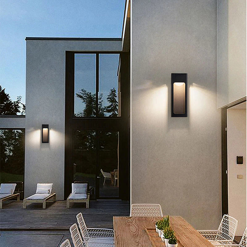 Metal LED Wall Light Outdoor Minimalist Design | Solitha