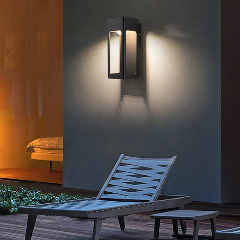 Metal LED Wall Light Outdoor Minimalist Design | Solitha