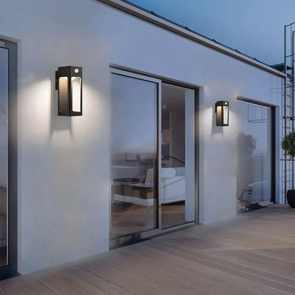 Metal LED Wall Light Outdoor Minimalist Design | Solitha