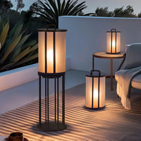 Modern Acrylic Outdoor Lantern Pillar Light | Lunavo
