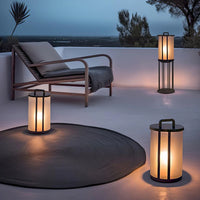 Modern Acrylic Outdoor Lantern Pillar Light | Lunavo