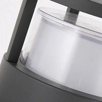 Modern Metal Acrylic Bollard Light Outdoor Garden | Tunero