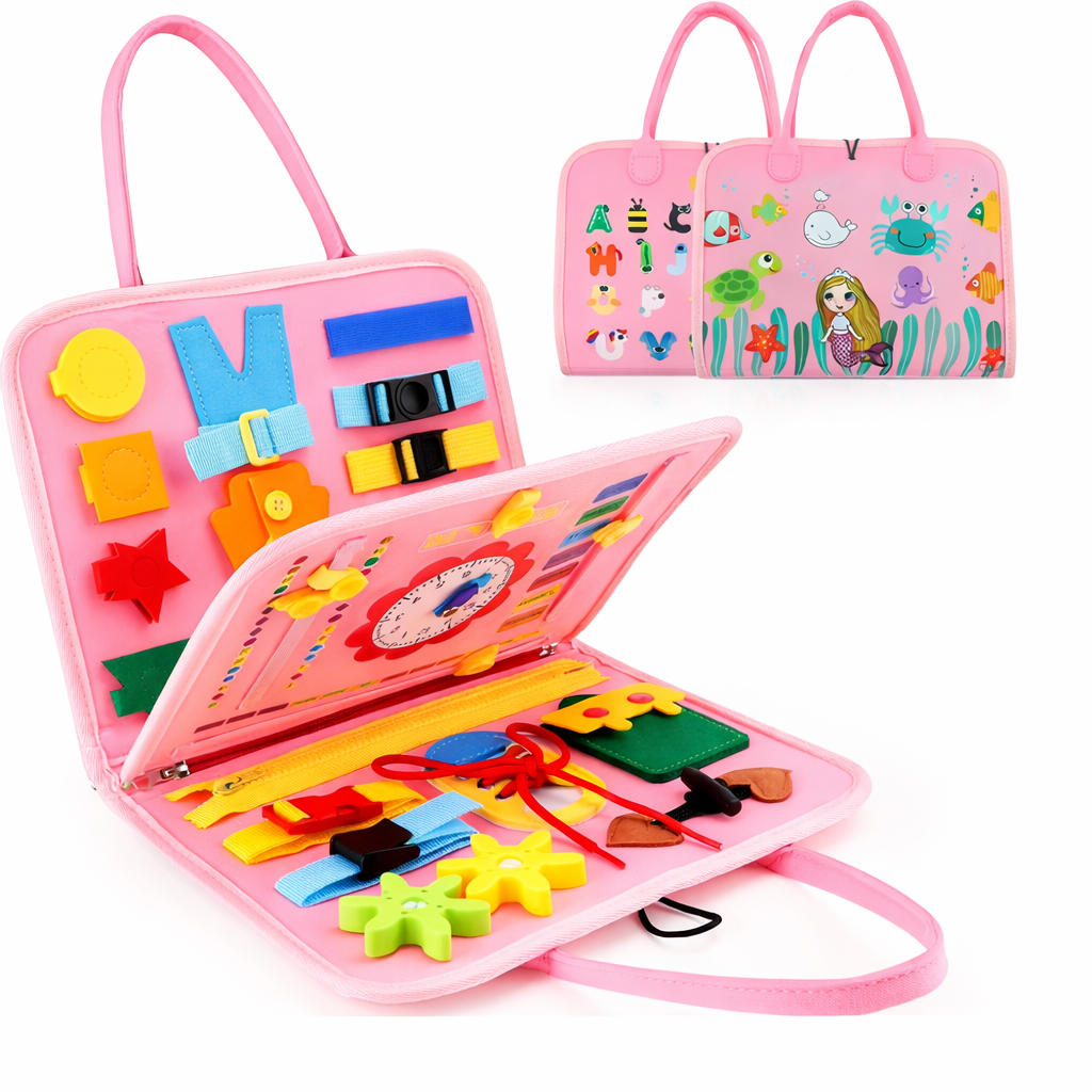 Montessori Toy Busy Board Toddler Activity Book | Activio