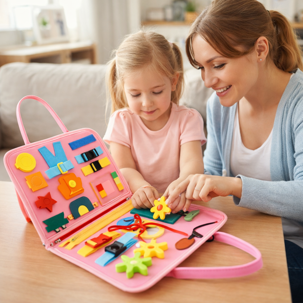 Montessori Toy Busy Board Toddler Activity Book | Activio