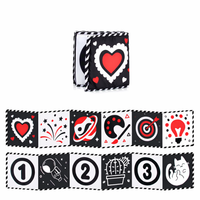 Montessori Toy High Contrast Baby Sensory Cloth Book | Luminiq