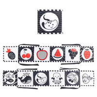 Montessori Toy High Contrast Baby Sensory Cloth Book | Luminiq