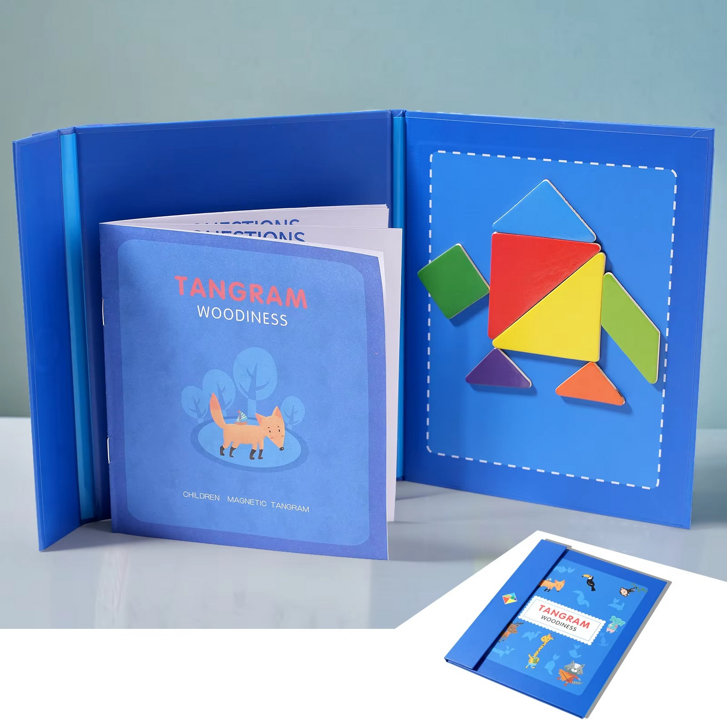 Montessori Toy Magnetic Tangram Puzzle | Maglori