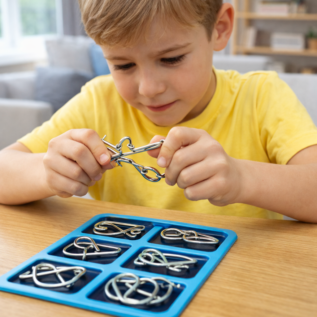 Montessori Toy Metal Wire Puzzle Set | Nexaro