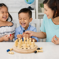 Montessori Toy Wooden Memory Board Game | Colurox