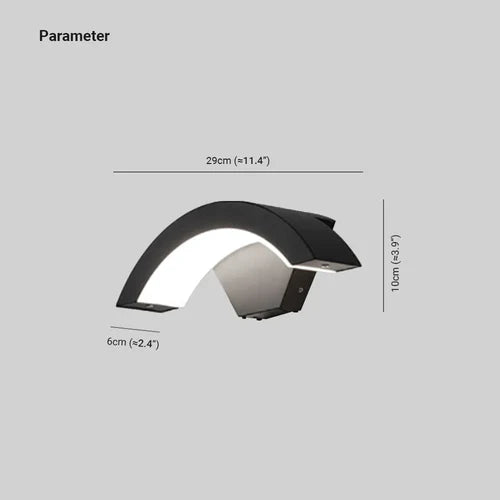 Motion Sensor Metal Wall Light Outdoor Nordic Design | Aldona