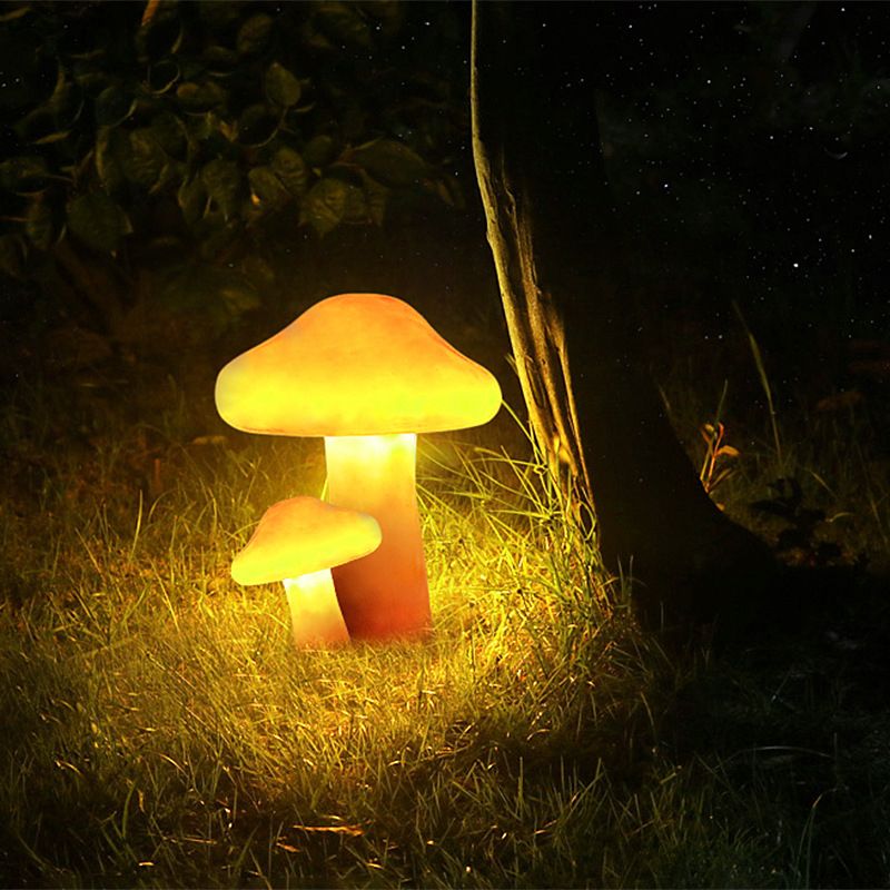 Mushroom Shape Garden Ground Light Outdoor Resin | Mycora