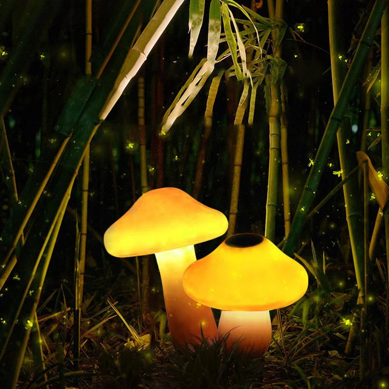 Mushroom Shape Garden Ground Light Outdoor Resin | Mycora