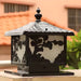 Outdoor Light Aluminium Pillar Lamp Cube Design | Terivo