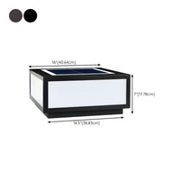 Outdoor Light Black Solar LED Pillar Acrylic Shade | Fivaro