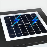 Outdoor Light Black Solar LED Pillar Acrylic Shade | Fivaro