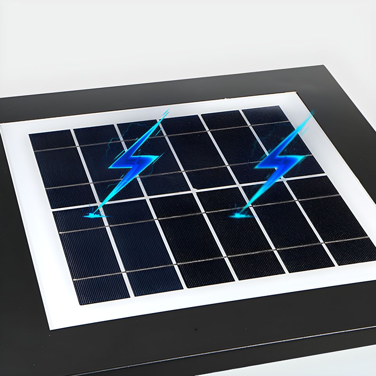 Outdoor Light Black Solar LED Pillar Acrylic Shade | Fivaro